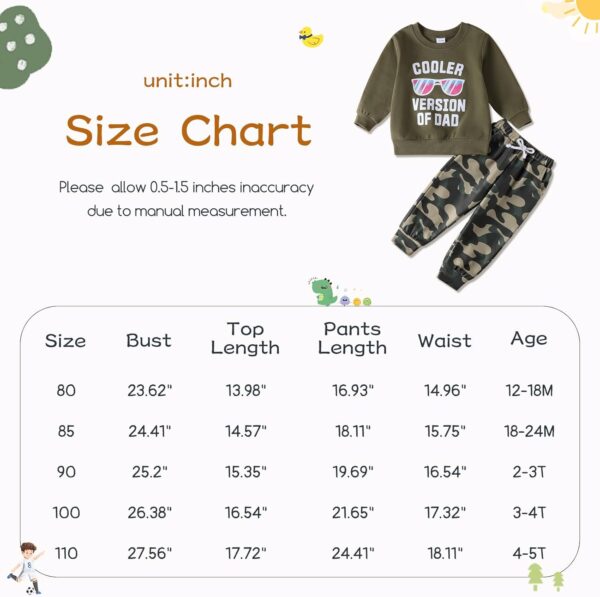 URMAGIC Toddler Baby Boys Outfits Long Sleeve Baby Boys' Clothing Sets Pockets Contrast Color Sweatshirt and Pants Fall Winter Clothes Set 12-18 18-24 Months 2T 3T 4T 5T - Image 4