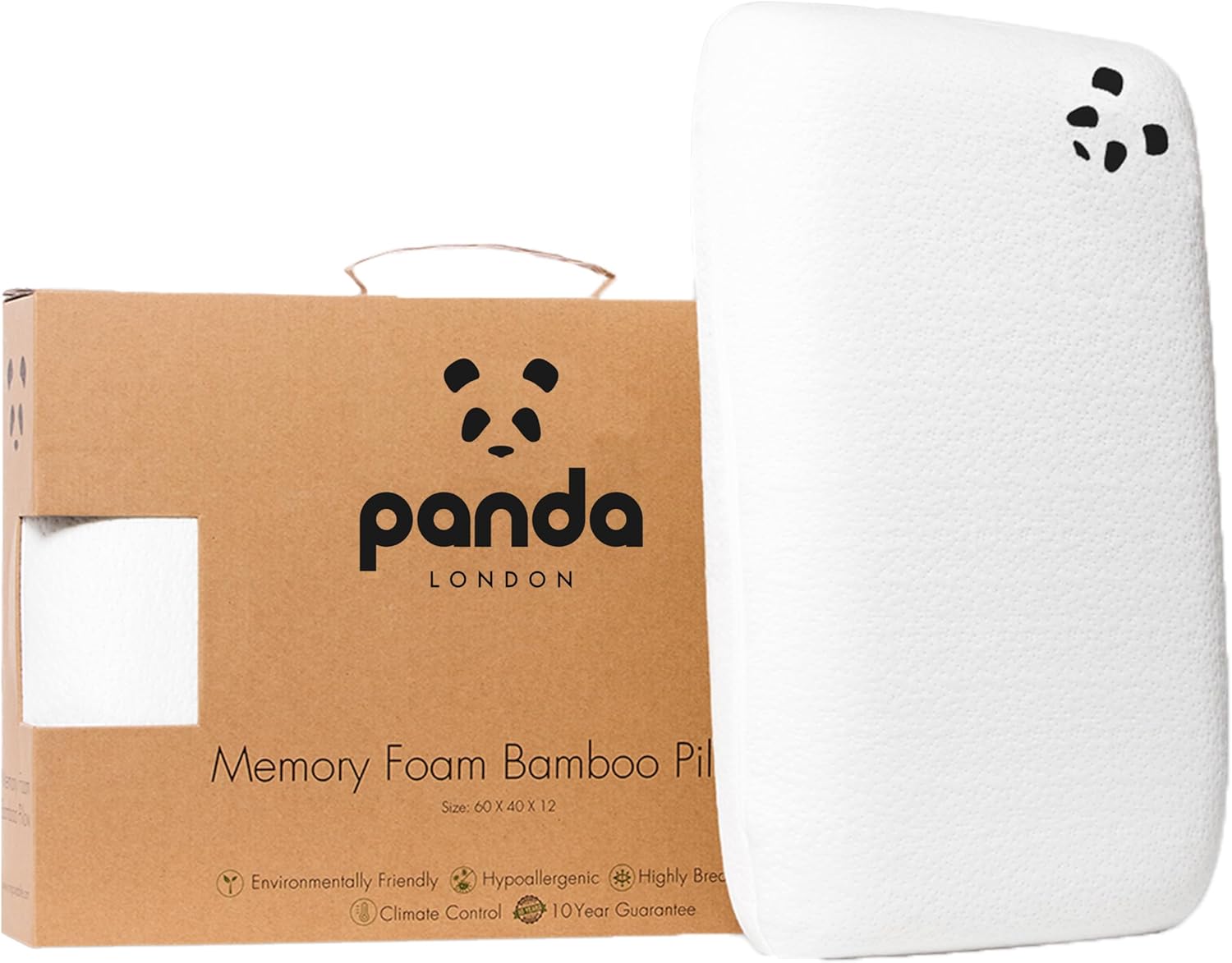 71LaswQTWRL._AC_SL1500_.jpg Panda Memory Foam Bamboo Pillow (2024) - Image 1