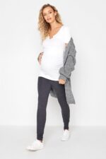 Long Tall Sally - LTS Tall Maternity Charcoal Stretch Leggings - Women's - Image 2