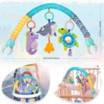 Bestcool Pram Toys for Babies, Clip on Activity Pram Arch Pushchair Toys with 3 Sensory Hanging Animals Rattle Music Squeak Crib Mobile Toys Baby Stroller Toy for Newborn Boys Girls Gift (Whale) - Image 6