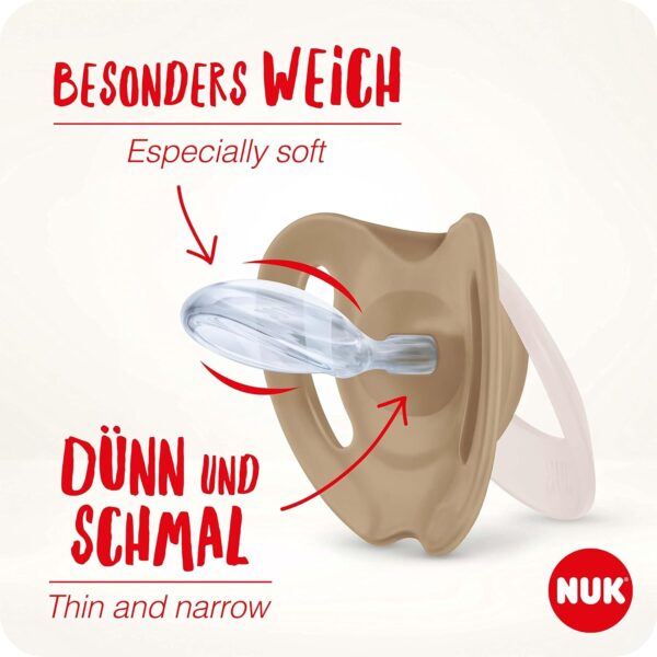 NUK Star Baby Pacifier | 0-6 Months + NUK First Choice+ Baby Bottle | 0-6 Months - Image 6