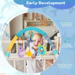 Bestcool Pram Toys for Babies, Clip on Activity Pram Arch Pushchair Toys with 3 Sensory Hanging Animals Rattle Music Squeak Crib Mobile Toys Baby Stroller Toy for Newborn Boys Girls Gift (Whale) - Image 4