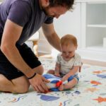 Nuby Foldable Reversible Play Mat - Easy Clean | Reversible | Waterproof | Suitable from Birth (Ocean Friends) - Image 2