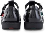 Kickers Girl's Kick T Bar Black School Shoes Uniform - Image 3