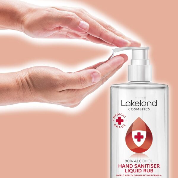 80% Alcohol Hand Sanitiser Rub - 3x 500ml - Kills 99% Bacteria, Germs - Sanitizer - Image 3