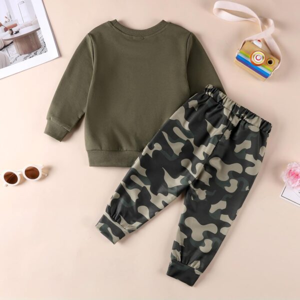 URMAGIC Toddler Baby Boys Outfits Long Sleeve Baby Boys' Clothing Sets Pockets Contrast Color Sweatshirt and Pants Fall Winter Clothes Set 12-18 18-24 Months 2T 3T 4T 5T - Image 3