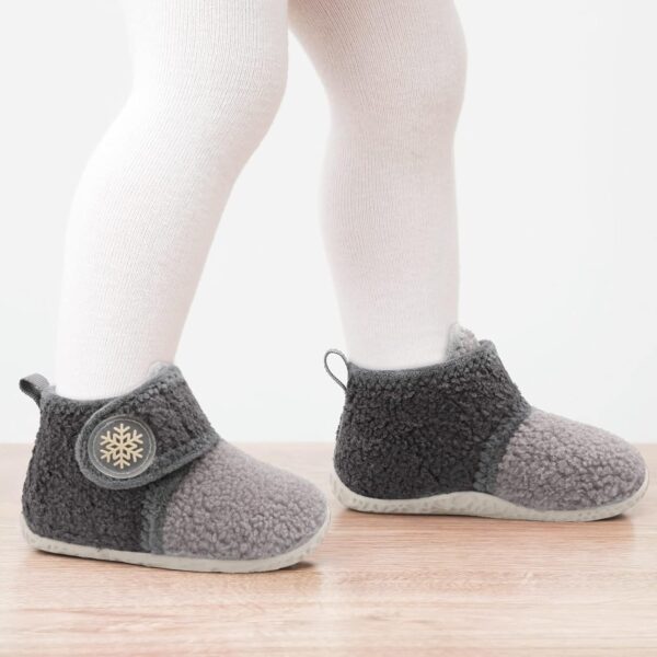 JOINFREE Girls Boys Furry House Shoes Indoor Home Booties for Little Kids Cozy Slippers - Image 6