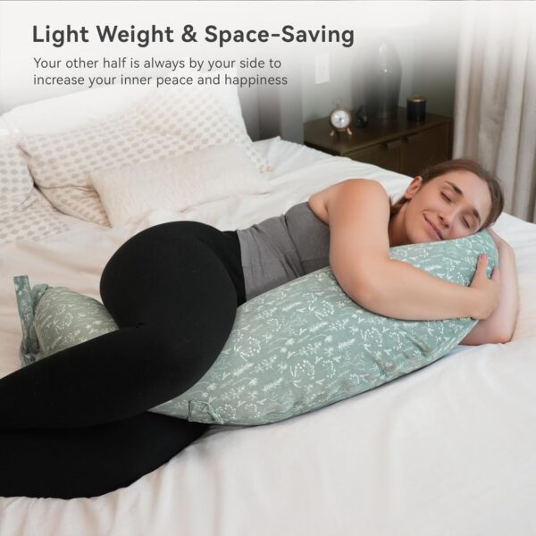 DancesCat Versatile Plus Size Breastfeeding Pillows, Adjustable Breast Feeding Pillow, XXL Nursing Pillow, Baby Feeding Pillow, Maternity Pillow for Side Sleeping with Upgraded Velvet Removable Cover - Image 4