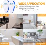 40 Winks Ultrasonic Pest Repeller Mouse & Rat Control - Remove Mouse, Flies, Wasps, Ants, Spiders, Bed Bugs, Fleas, Roaches, Rats, Mosquito repellent (2 Pack, UK plug) - Image 5