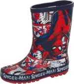 Marvel Boys Spiderman Wellington Boots Kids Rubber Wellingtons Rain Shoes Wellies Wellys