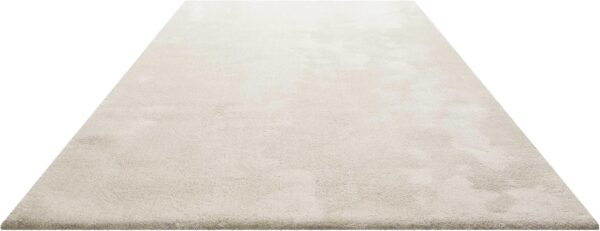 Homie Living New Modern Cuddly Soft Fluffy Shaggy Rug for Living Room, Bedroom and Nursery Sienna, cream white, 200 x 200 cm quadratisch - Image 3