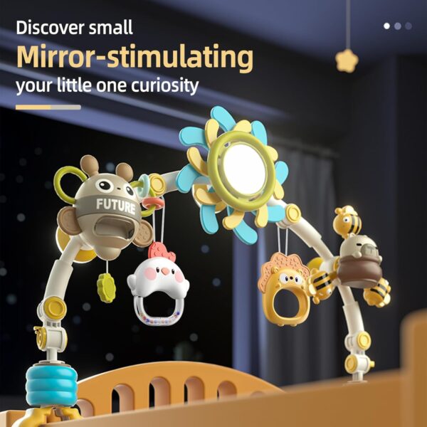 caterbee Baby bouncer toy bar, Arch pram Toys for Toddlers (Blue) - Image 8