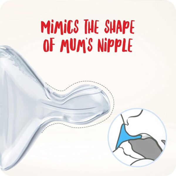 NUK Star Baby Pacifier | 0-6 Months + NUK First Choice+ Baby Bottle | 0-6 Months - Image 3