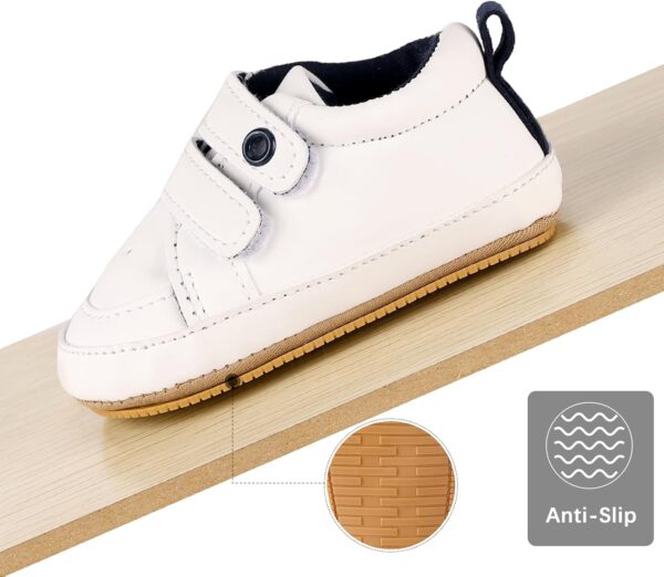 MK MATT KEELY Baby Boys First Walking Shoes Toddlers Prewalk Trainer Sneakers for Newbron Infant with Anti-Slip Soft Sole - Image 3