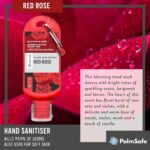 Palm Safe Red Rose 3 Pack 60ml Anti Bacterial Premium Hand Sanitiser Travel Size Refillable Clip Bottle Quick Drying Non Sticky Extra Moisturising Kills 99.9% of Viruses and Bacteria - Image 7