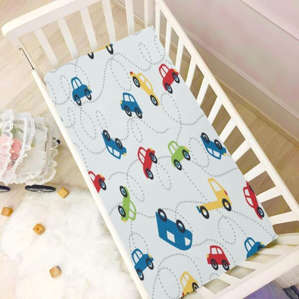 Kcldeci Baby Crib Sheets for Boys Girls Truck Car Toddler Bed Sheets Playard Mattress N Play Sheets S - Image 6