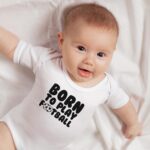 Born to Play Football Babygrow for Boys Footie Fan Supporter Babies Vest - Image 3