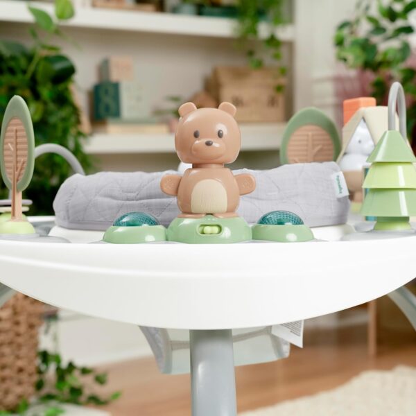 Ingenuity, Baby Activity Centre Jumper & Play Table 2-in-1 Spring & Sprout, First Forest, 11 Activities with Lights & Sounds, Development of Motor Skills, Adjustable Height, 360° Seat, 6-24 Months + - Image 11