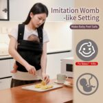 Liderbebe Baby Carrier Newborn to Toddler - Ergonomic,Velvet Fabric Breathable Mesh Cozy and Lightweight Infant Carrier for 7-44lbs,Enhanced Lumbar Support Hands-Free Parenting,All Seasons,Black - Image 4