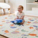 Nuby Foldable Reversible Play Mat - Easy Clean | Reversible | Waterproof | Suitable from Birth (Ocean Friends) - Image 3