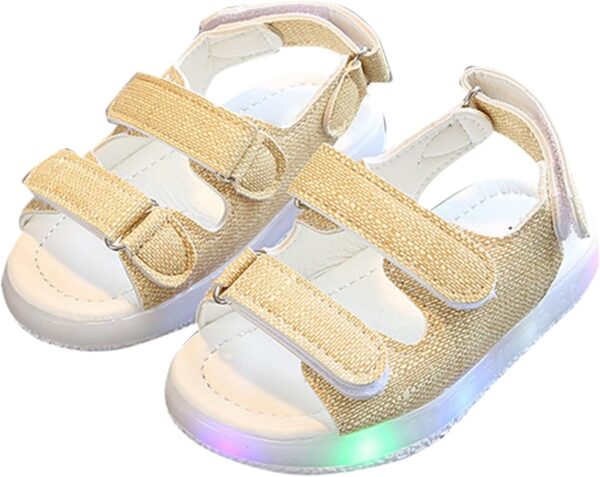 Toddler Kids Sport Summer Boys Girls Baby Sandals LED Luminous Shoes Sneakers Pink Sandals For Kids Black Shoes for Girls - Image 3