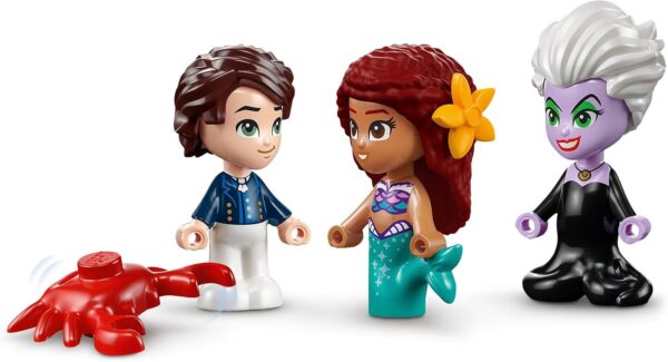 LEGO Disney Princess The Little Mermaid Story Book Buildable Toy with Ariel, Prince Eric and Ursula Micro Dolls plus Sebastian Figure, 2023 Film Playset, for Kids, Girls, Boys Aged 5 Plus 43213 - Image 5