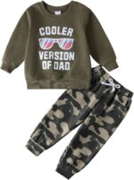 URMAGIC Toddler Baby Boys Outfits Long Sleeve Baby Boys' Clothing Sets Pockets Contrast Color Sweatshirt and Pants Fall Winter Clothes Set 12-18 18-24 Months 2T 3T 4T 5T