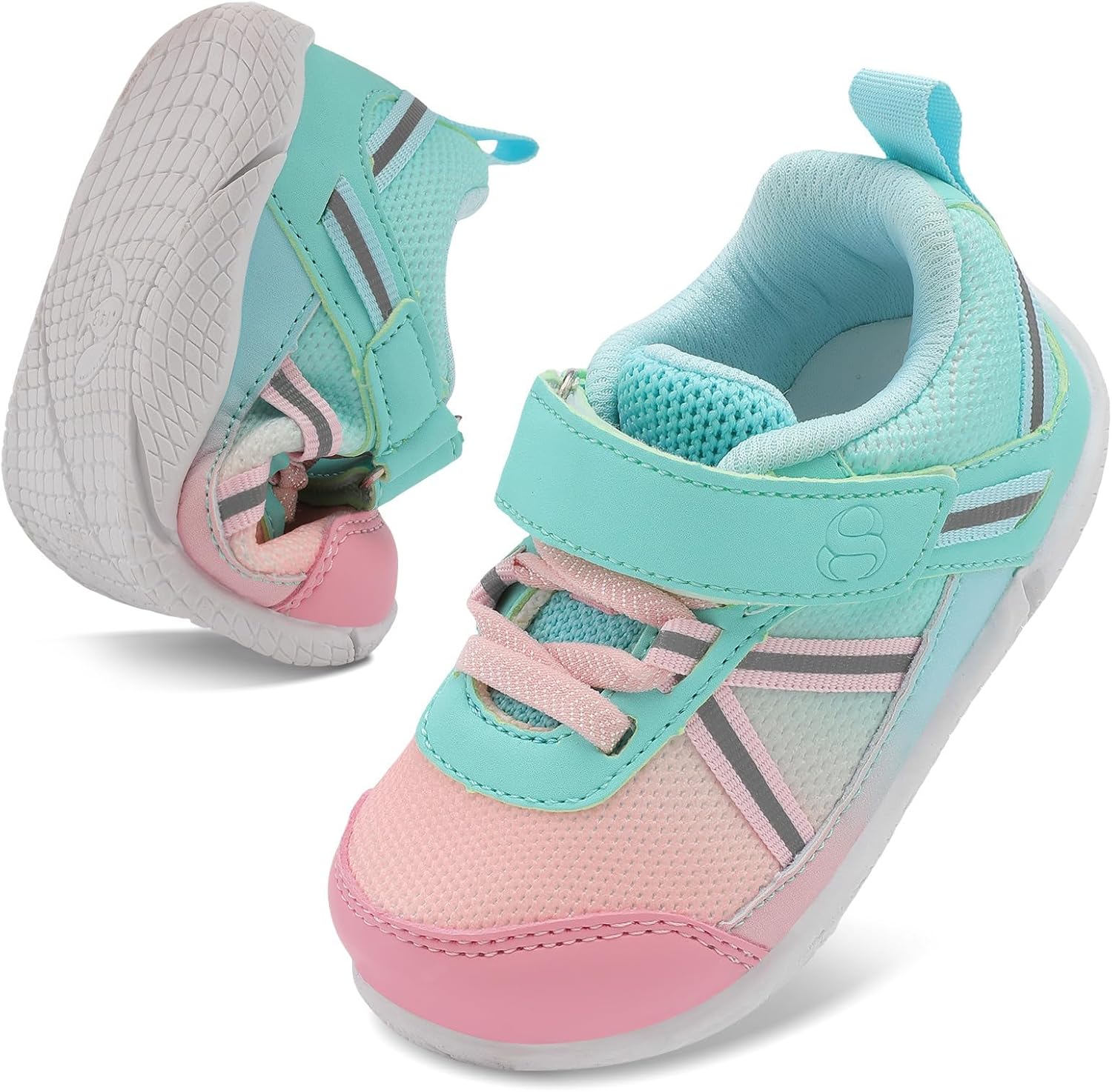 71hrmo3TzUL._AC_SL1500_.jpg JOINFREE Baby Walking Shoes Comfortable Toddler Boys Girls Sneakers Soft Sole Barefoot Tennis Shoes - Image 1