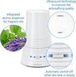 medisana AH 662 Ultrasonic Humidifier, Air Purifier Ideal for Bedroom, Living Room, Children's Room, Nebuliser with Aroma Compartment, 900 ml Water Tank, 15 Hours Runtime, White - Image 4