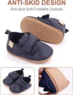 Happy Cherry Baby First Walking Shoes Unisex Infant Toddler Soft Anti Slip Trainer Sneakers Velcro PU Leather Prewalkers Shoes - Image 5