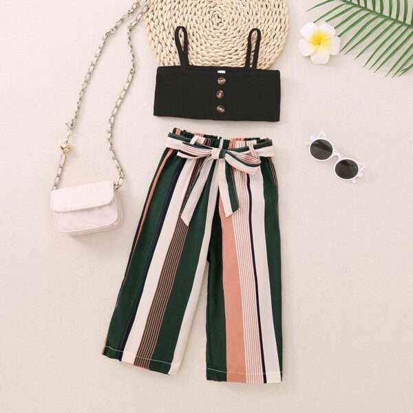 CHENSIYU Kids Boys Girls Boys Grey Joggers Boys Black Tracksuit Bottoms Baby Drawstring Bloomer Tracksuit Bottoms Baby Boys Girls Black Bottoms Neutral Baby Clothes Toddler Pants - Image 4