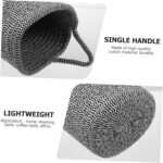 Lurrose 2 Pcs Woven Storage Basket Baby Laundry Basket Laundry Baskets Desk for Kids Nursery Baskets Liners Shelf Baskets Nursery Bins Boxes Decorative Basket Cotton Rope Child Small - Image 9