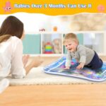Sarsumir Tummy Time Water Mat, Inflatable Baby Water Mat for Infants & Toddlers, Early Development Activity Water Mat Baby Sensory for 3 6 9 12 Months Girls Boys, 66 x 50 cm, Blue - Image 7