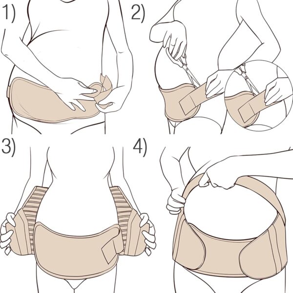Neotech Care Pregnancy Belly Band, Maternity Belt Support for Back, Abdomen & Pelvis | Pregnancy Must Have for Pregnant Women - Image 8