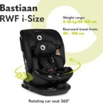 Lionelo Bastiaan RWF i-Size Isofix Car Seat Security & Comfort Ages 0-12 with Advanced i-Size Safety Standards, 360° Swivel, Side Protection, Rear-Facing Option, Adjustable Headrest & Recliner - Image 2