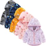 Toddler Fleece Jacket Baby Boys Girls Zip Up Hoodie Sweatshirt Thick Warm Clothes Spring Autumn Winter Coat Kids Cute Cartoon Coat with Pocket - Image 2
