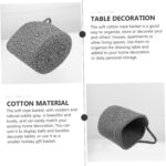 Lurrose 2 Pcs Woven Storage Basket Baby Laundry Basket Laundry Baskets Desk for Kids Nursery Baskets Liners Shelf Baskets Nursery Bins Boxes Decorative Basket Cotton Rope Child Small - Image 3