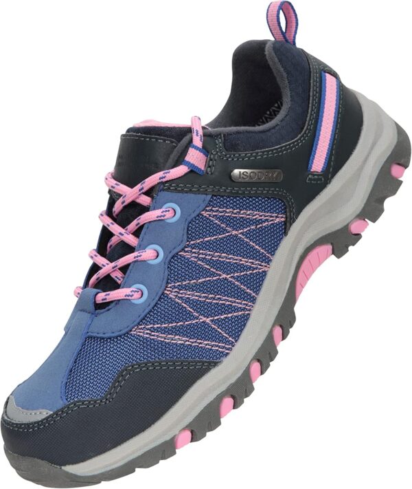 Mountain Warehouse Stampede Kids Walking Shoes - Lightweight & Waterproof Sneakers with Suede & Mesh Upper for Boys & Girls - for Spring Summer, Wet Weather - Image 6