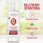 80% Alcohol Hand Sanitiser Rub - 3x 500ml - Kills 99% Bacteria, Germs - Sanitizer - Image 2