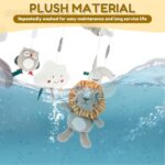 Nursery Crib Mobile, Children Cot Phone, Cradle Mobile with Music, Bedtime Moving with Dolls, 26.77 x 12.99 Inches, Soft Cover Crib for Girls Aged 0-12 Months - Image 4