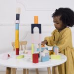 Le Toy Van - Educational Wooden Building Blocks 60 Piece Set Toy | Montessori Style Shape & Colour Development Toy - Suitable For 12 Months + - Image 3