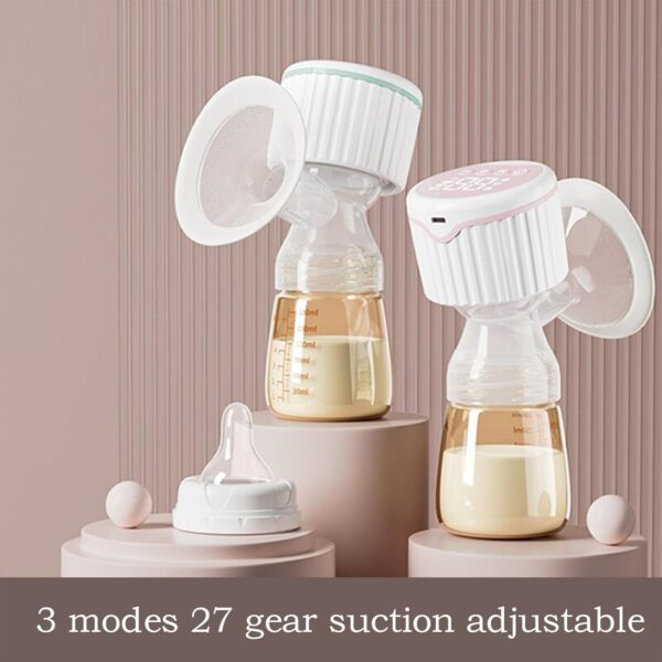 Breast Pump Electric, Breast Feeding Bottles, Milk Feeding Bottle, Double Pumping Capability Rechargeable and Portable Strong Suction Power for Female 6.5x20cm - Image 7