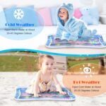 Sarsumir Tummy Time Water Mat, Inflatable Baby Water Mat for Infants & Toddlers, Early Development Activity Water Mat Baby Sensory for 3 6 9 12 Months Girls Boys, 66 x 50 cm, Blue - Image 6