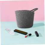 Lurrose 2 Pcs Woven Storage Basket Baby Laundry Basket Laundry Baskets Desk for Kids Nursery Baskets Liners Shelf Baskets Nursery Bins Boxes Decorative Basket Cotton Rope Child Small - Image 6