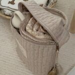 Diaper Bag Organizer, Nursery Diaper Caddy, Quilted Diaper Bag, Soft Diaper Organizer, Multi-Purpose Diaper Bag, Portable Diaper Organizer, Diaper Stacker Caddy, Cotton Diaper Bag, Diaper Bag Stacker, - Image 6