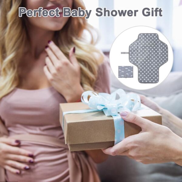 Tomtary Portable Baby Changing Mat Foldable Changing Mat Travel Changing Mat Changing Bag for Newborn Baby Bag Baby Changing Bag Travel Essentials - Image 7