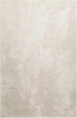 Homie Living New Modern Cuddly Soft Fluffy Shaggy Rug for Living Room, Bedroom and Nursery Sienna, cream white, 200 x 200 cm quadratisch