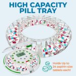 Pointells - Automatic Pill Dispenser with Sound Alarm for Timed Medicine Organizer - 28 Day Pill Dispenser Machine for Elderly with Alarm, Sound, Light - Timed Medication Dispenser Organizers - Image 5