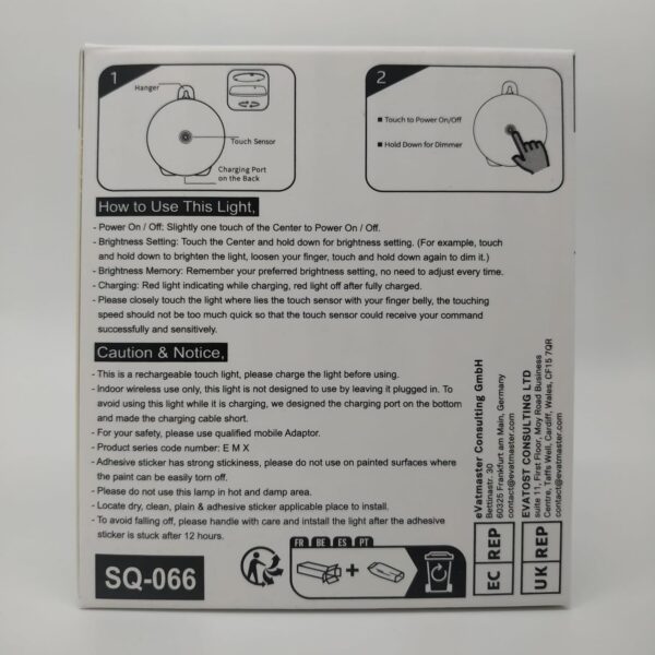 RTSU Baby Night Lights for Kids, Rechargeable Bedside Nursery Lamp for Breastfeeding, Dimmable LED Cupboard Lights Closet Lights Cabinet Light, Stick on Touch Light with Brightness Memory - Image 8