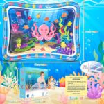 Sarsumir Tummy Time Water Mat, Inflatable Baby Water Mat for Infants & Toddlers, Early Development Activity Water Mat Baby Sensory for 3 6 9 12 Months Girls Boys, 66 x 50 cm, Blue - Image 5